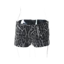 Shorts Slim De Lantejoulas De Leopardo Para Mulheres, Sexy, Casual, Para Festas, Clubes E Moda De