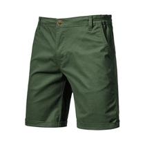 Shorts Sociais Masculinos 100% Algodão - Cintura Elástica - Casual e para Negócios - 10 Cores