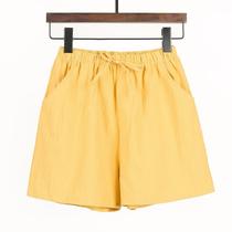 Shorts solto algodão de linho