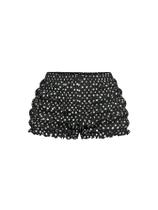 Shorts SOLY HUX femininos de bolinhas com babados, mini calças Y2k Shorts SOLY HUX femininos de bolinhas com babados, mini calças Y2k