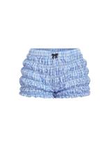Shorts SOLY HUX Ruffle Plaid Y2k Lace Bloomers Elastic Blue Shorts SOLY HUX Ruffle Plaid Y2k Lace Bloomers Elastic Blue