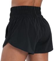 Shorts Sunzel, cintura alta, malha de secagem rápida e bolsos com zíper