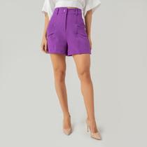 Shorts susie alfaiataria bolso feminino