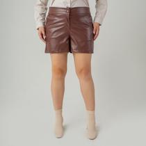 Shorts susie curto couro feminino
