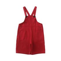 Shorts suspensores casuais para todos os jogos infantis, sem topo, verão