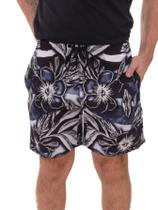 Shorts Tactel Estampado Masculino Casual Moda Praia Com Elastano Premium
