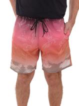 Shorts Tactel Estampado Masculino Casual Moda Praia Com Elastano Premium