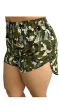 Shorts Tactel Feminino Estampado Moda Verão Praia Piscina