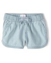Shorts The Children's Place Denim Tessa Wash para meninas de 8 anos