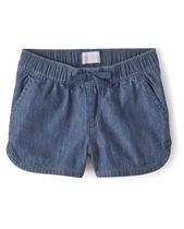 Shorts The Children's Place Jeans Pull on Rose Wash tamanho 10