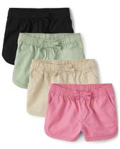 Shorts The Children's Place para bebês e meninas, pacote com 4 unidades