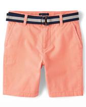 Shorts The Children's Place Stretch Chino Orange para meninos de 6 anos