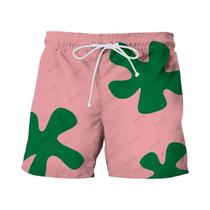 Shorts Unissex De Secagem Rápida 3D Anime Patrick Star Board Shorts Para Verão, Praia, Natação, Hip