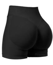Shorts VOYJOY Feminino para Treino Impacto com Levantamento de Bumbum Preto Shorts VOYJOY Feminino para Treino Impacto com Levantamento de Bumbum Preto