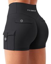 Shorts YEOREO CoreFlex Feminino para Treino Cargo 9-11 cm Shorts YEOREO CoreFlex Feminino para Treino Cargo 9-11 cm