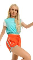 Shorts Zinco Boxer Com Silk Laranja-Acqua