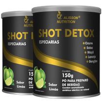 Shot Detox Polpa De Maçã e Laranja Gengibre Couve Salsa Lata 2x150 gramas - Alisson Nutrition