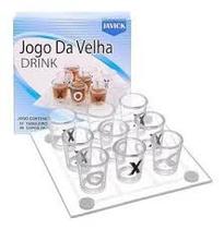 Shot Drink Jogo Da Velha 20x20 De Vidro Copos 20ml Tequila