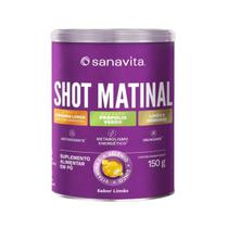 Shot Matinal Sanavita Sabor Limão 150g Energia e Vitalidade Natural Shot Matinal Sanavita Sabor Limão 150g Energia e Vitalidade Natural