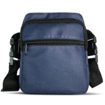 Shoulde Bag Preta Lisa Bolsa Pochete Transversal 3 Divisórias Shoulde Bag Preta Lisa Bolsa Pochete Transversal 3 Divisórias