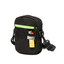 shoulder bag alça reforçada modelo zipér verde limão