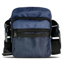 Shoulder Bag Azul Marinho Mini Pochete Alça Transversal Pequena Telinha Moda Casual