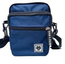 Shoulder Bag bolsa BezzBag Transversal Moda Unisexx Pochete azul