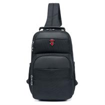 Shoulder Bag Bolsa Transversal Masculina Espaço Multifuncional Antifurto