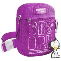 Shoulder Bag Bolsa Transversal Snoopy Moderna Lilás