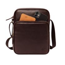 Shoulder Bag de Couro Legítimo Zup Bolsa Unissex com Alça de Nylon Shoulder Bag de Couro Legítimo Zup Bolsa Unissex com Alça de Nylon