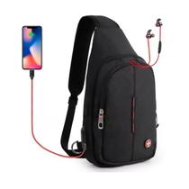 Shoulder Bag Forte Crossgear Transversal Zíper De Segurança