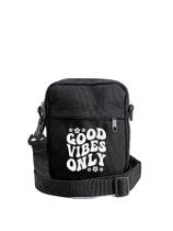Shoulder Bag Good Vibes Only Transversal Unisex Mini Masculina e Feminina