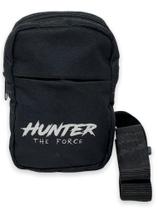 Shoulder Bag Hunter Preta Transversal c/ Alça Regulável Estampada