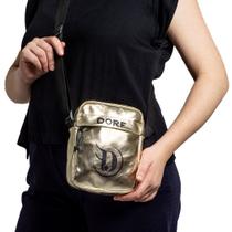 Shoulder Bag Lateral Transversal Dorf Metalizado ouro