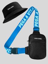 Shoulder Bag Masculina Mini Bolsa Necessaire Basica + Chapeu Bucket Pega a Visão Shoulder Bag Masculina Mini Bolsa Necessaire Basica + Chapeu Bucket Pega a Visão