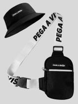 Shoulder Bag Masculina Mini Bolsa Necessaire Basica + Chapeu Bucket Pega a Visão Shoulder Bag Masculina Mini Bolsa Necessaire Basica + Chapeu Bucket Pega a Visão