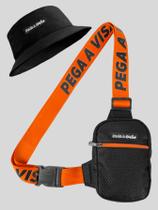 Shoulder Bag Masculina Mini Bolsa Necessaire Basica + Chapeu Bucket Pega a Visão Shoulder Bag Masculina Mini Bolsa Necessaire Basica + Chapeu Bucket Pega a Visão