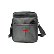 Shoulder Bag Masculina Tira Colo Necessarie Original Com Pochete Transversal Reforçada Motoboy Entregador Preta Nylon
