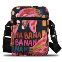 Shoulder bag mini bag bolsa transversal ESTAMPA Banana 03 porta celular estojo viajem kit viagem Zark Style Shoulder bag mini bag bolsa transversal ESTAMPA Banana 03 porta celular estojo viajem kit viagem Zark Style