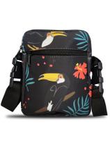 Shoulder bag mini bag bolsa transversal ESTAMPA Tucano 03 porta celular estojo viajem kit viagem Zark Style Shoulder bag mini bag bolsa transversal ESTAMPA Tucano 03 porta celular estojo viajem kit viagem Zark Style