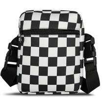 Shoulder bag mini bag bolsa transversal ESTAMPA Xadrez 03 porta celular estojo viajem kit viagem Zark Style