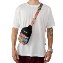 Shoulder Bag Mini Bolsa Lateral Pega a Visão Grafite - MP Moda Masculina