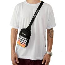 Shoulder Bag Mini Bolsa Lateral Pega a Visão Xadrez Fogo Shoulder Bag Mini Bolsa Lateral Pega a Visão Xadrez Fogo
