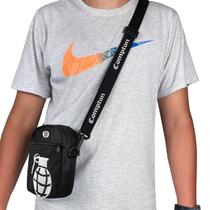 Shoulder Bag Mini Bolsa Lateral Personalizado Com Alça Ajustável - MP Moda Masculina