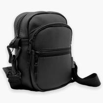 Shoulder Bag Mini Bolsa Tiracolo Pochete Básica Zíper Preto - HUNTER