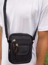 Shoulder Bag Pequena Bolsa Transversal Masculina Divisórias