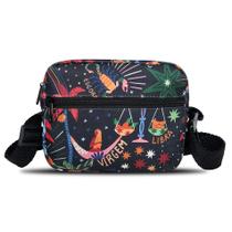 Shoulder Bag Pequena Necesssaire Bolsa Transversal Alça Regulável Mini Pochete Estampada