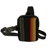 Shoulder bag trip transversal listras preto (esporte) - Tritengo