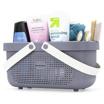 Shower Caddy Brookstone BKH1633 Grande Portátil Cinza Sem BPA