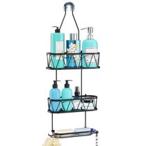 Shower Caddy HaPirm Hanging à prova de ferrugem, impermeável, preto